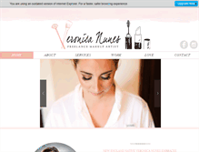 Tablet Screenshot of makeupbyv.com